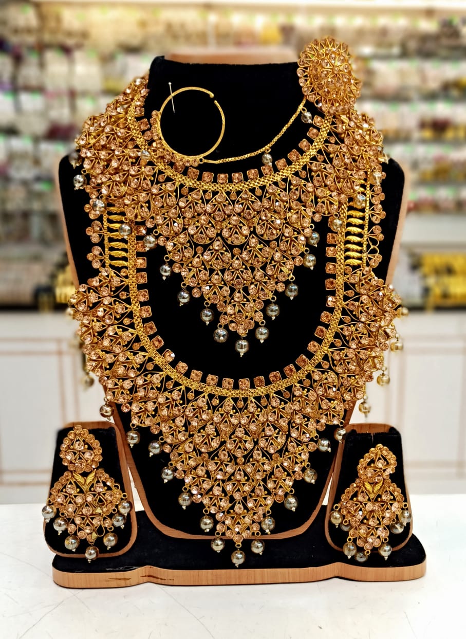 gold plate bridal set